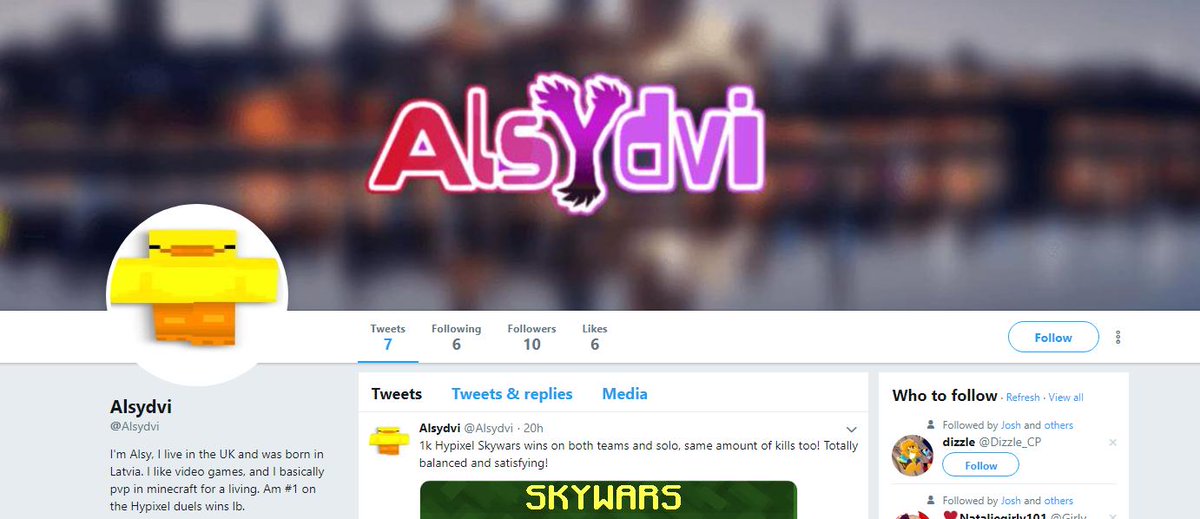 Episode_7's tweet photo. @Alsydvi I'd like to inform you I've placed a lawsuit against you.  It's very bannable here on Twitter to use someone else's mineman skin on your profile.  Since you've decided to do this, I'll be fighting back :) https://t.co/XTq3PIUFcX