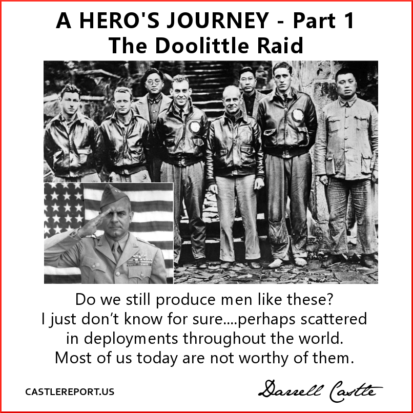 cnstitutionprty's tweet photo. https://t.co/AI2mI9AlUI
THE CASTLE REPORT: Darrell Castle pays tribute to the Tokyo Raiders and their leader, Lt. Col. Jimmy Doolittle and explains why it is important to remember them as we approach Memorial Day.
#CastleReport #DoolittlesRaid #30SecondsOverTokyo https://t.co/bWw6yoIP6a
