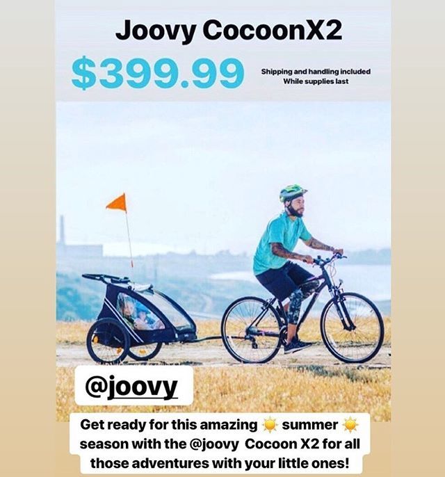 Joovy CocoonX2 Bike Trailer 