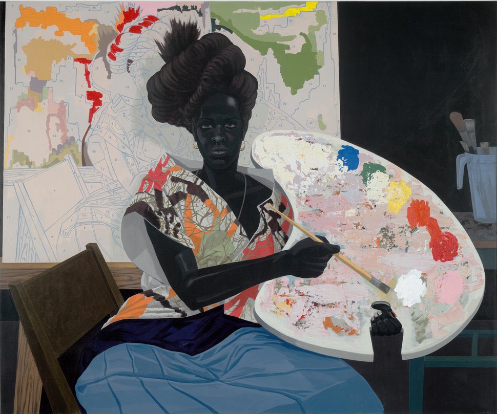 Kerry James Marshall“Through narrative scenes that draw both from history and the artist’s own life, Marshall delves into obscure moments and objects important to contemporary and past black culture.” Artnet