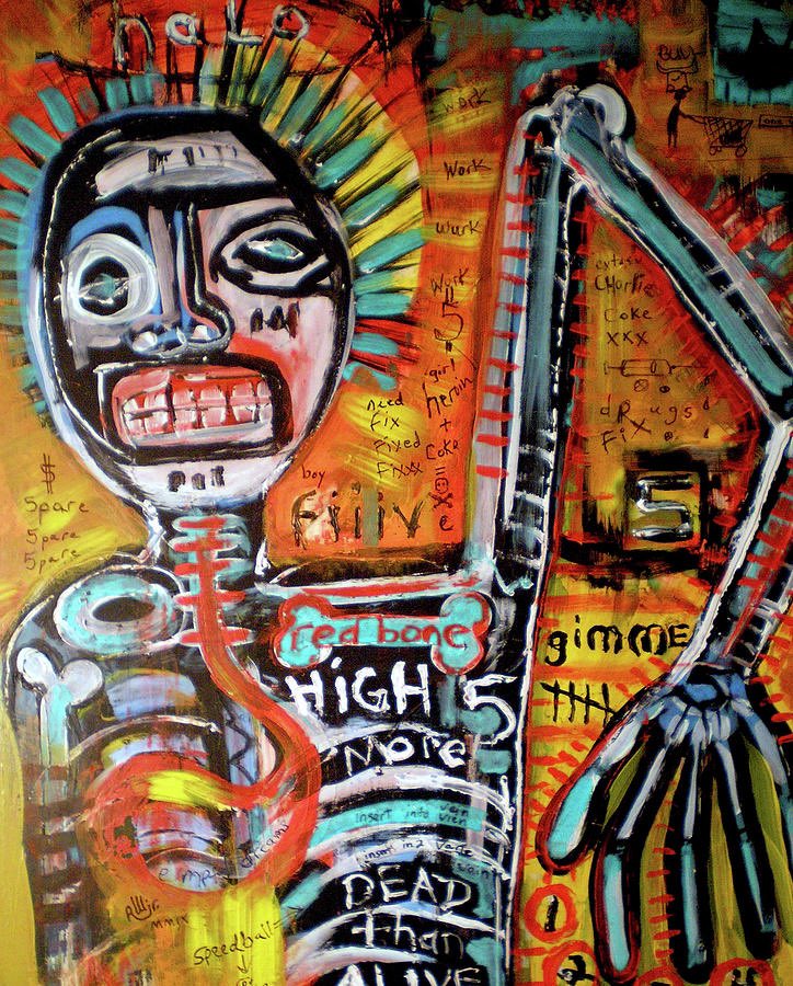Jean-Michel Basquiat This Brooklyn native was self-taught and entered the art scene as a graffiti artist. He garnered mainstream attention with his quirky personality and edgy expressionist style, which incorporated a combination of text, tags, figures and disconnected patterns
