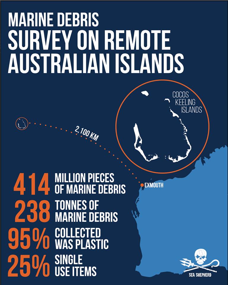 OceanicRescue's tweet photo. Australia’s pristine Cocos (Keeling) Islands (CKI) are drowning under a staggering 238 tonnes of #PlasticPollution!
#StemTheTide #CompassionOverConvenience
Learn more: https://t.co/lJArzgUT4l
Read the full paper: https://t.co/4W54nqJlor https://t.co/Y1MoGJ4bj0