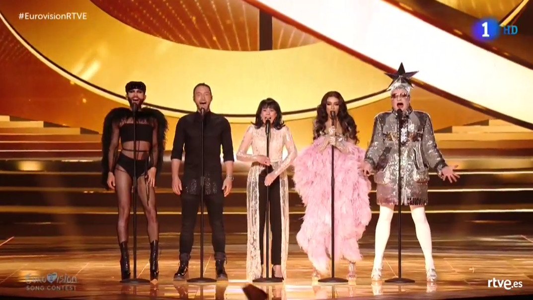 m0nibeat's tweet photo. Nick fury y los nuevos vengadores #Eurovision https://t.co/rDrjraGfUr