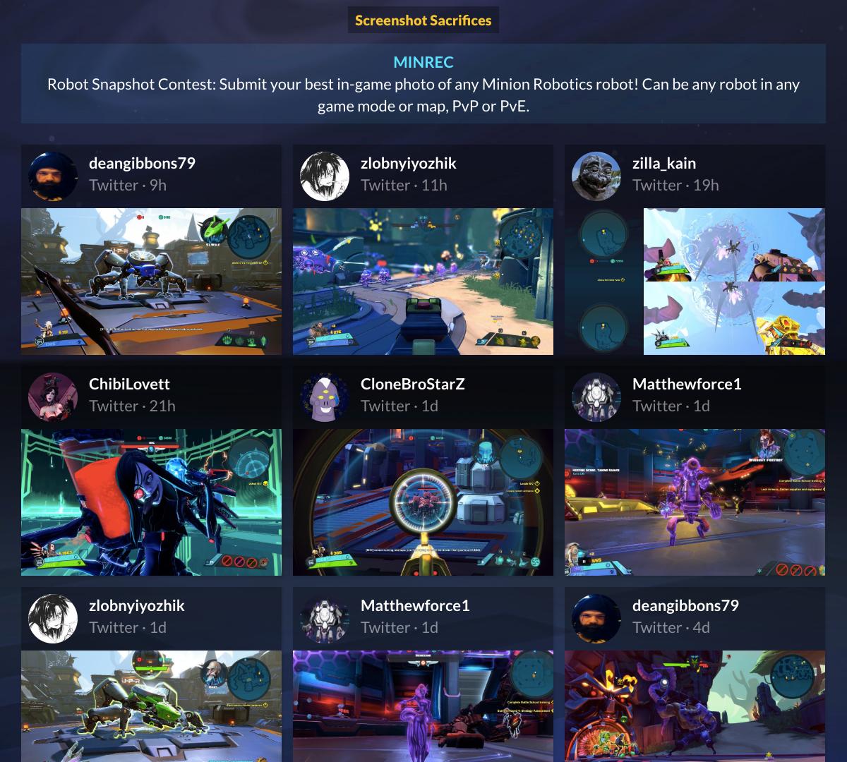 lowlines's tweet photo. Our buddy @MINREC_Magnus is very pleased with the screenshot offerings so far but they told me that they, "NEED MORE!!". Another sticker &amp; lore unlock is up for grabs for posting a screenshot with any type of robot from the game! #BattlebornDay
https://t.co/X1jg3gYLSv https://t.co/eZecIdjLxg