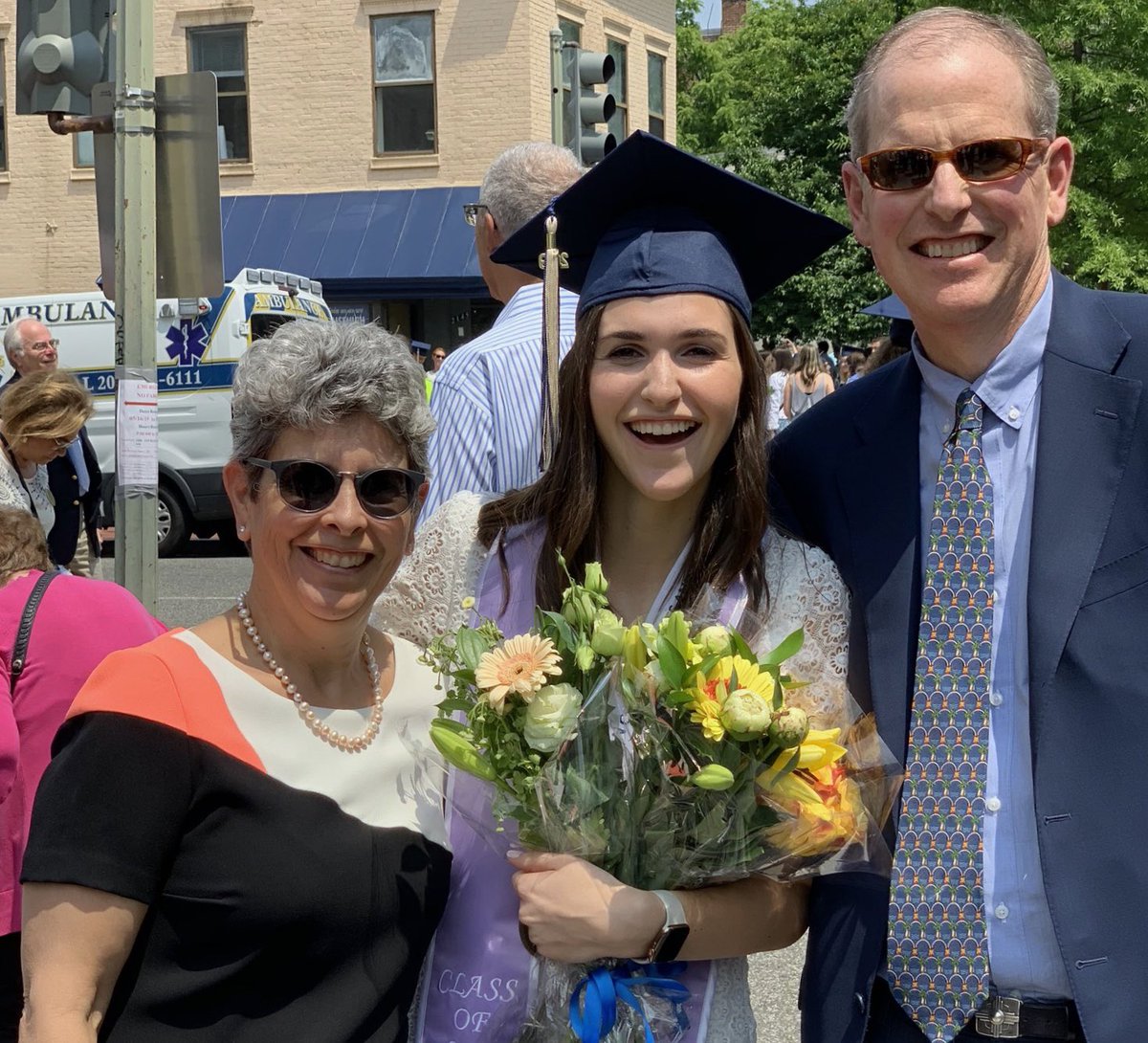 Super proud parents of the newest college graduate.  Congrats ⁦<a href="/elenatwirth/">Elena Torres Wirth</a>
