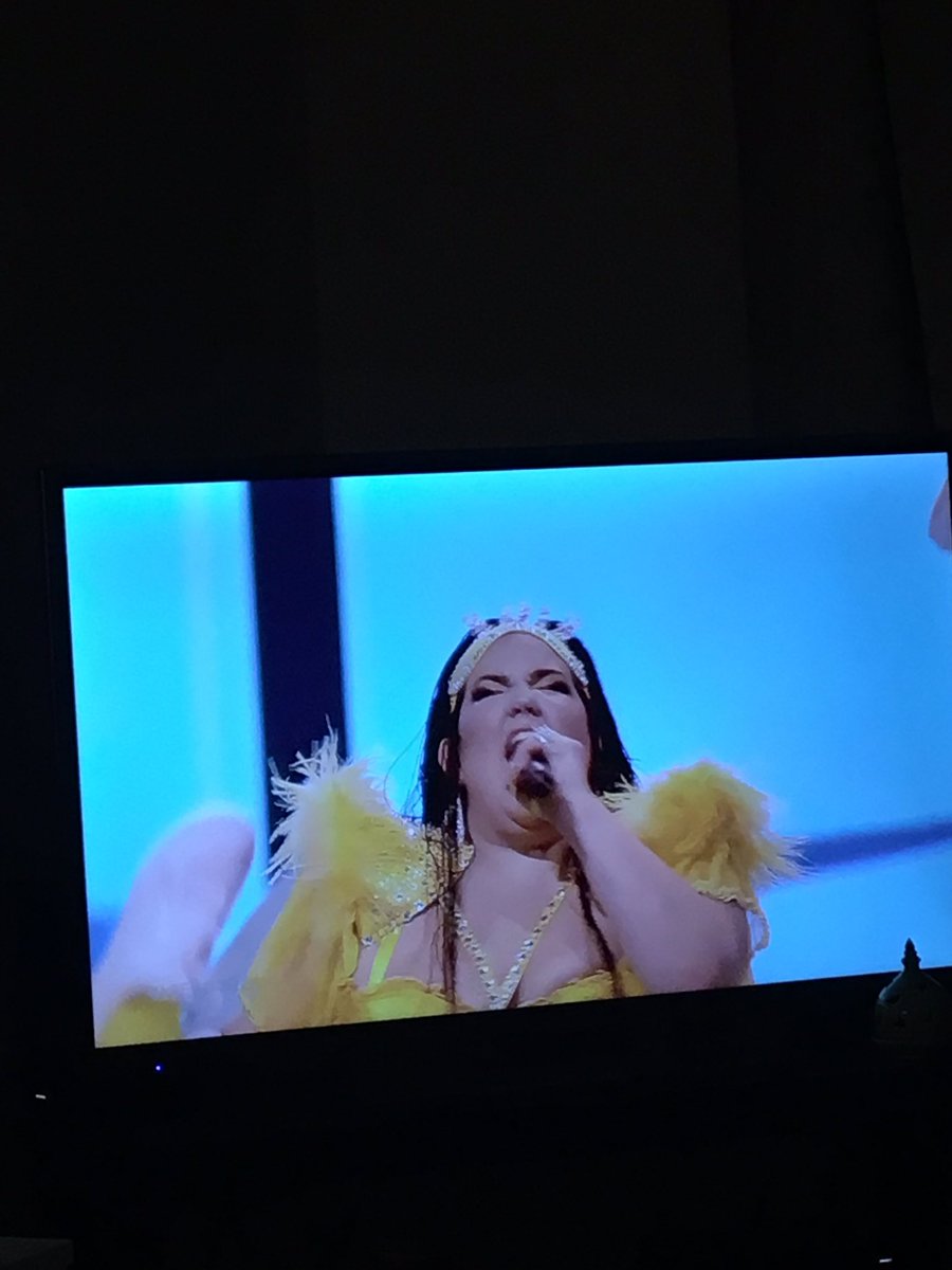 Shoutout to Big Bird! Come a long way since Sesame Street! #Eurovision