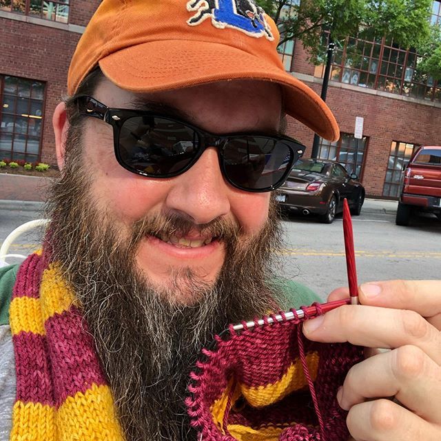 KnittingDaddy's tweet photo. If you’re at the @durhambulls game for #StitchNPitch tonight and want a free knitting pattern, find me and ask for one. I’ve got a stack of coupons with codes for a free #KnittingDaddy pattern. 😎⚾️❤️ #knitting #knittersofinstagram https://t.co/6OXCyCfYPW https://t.co/OlhVBzQeAw