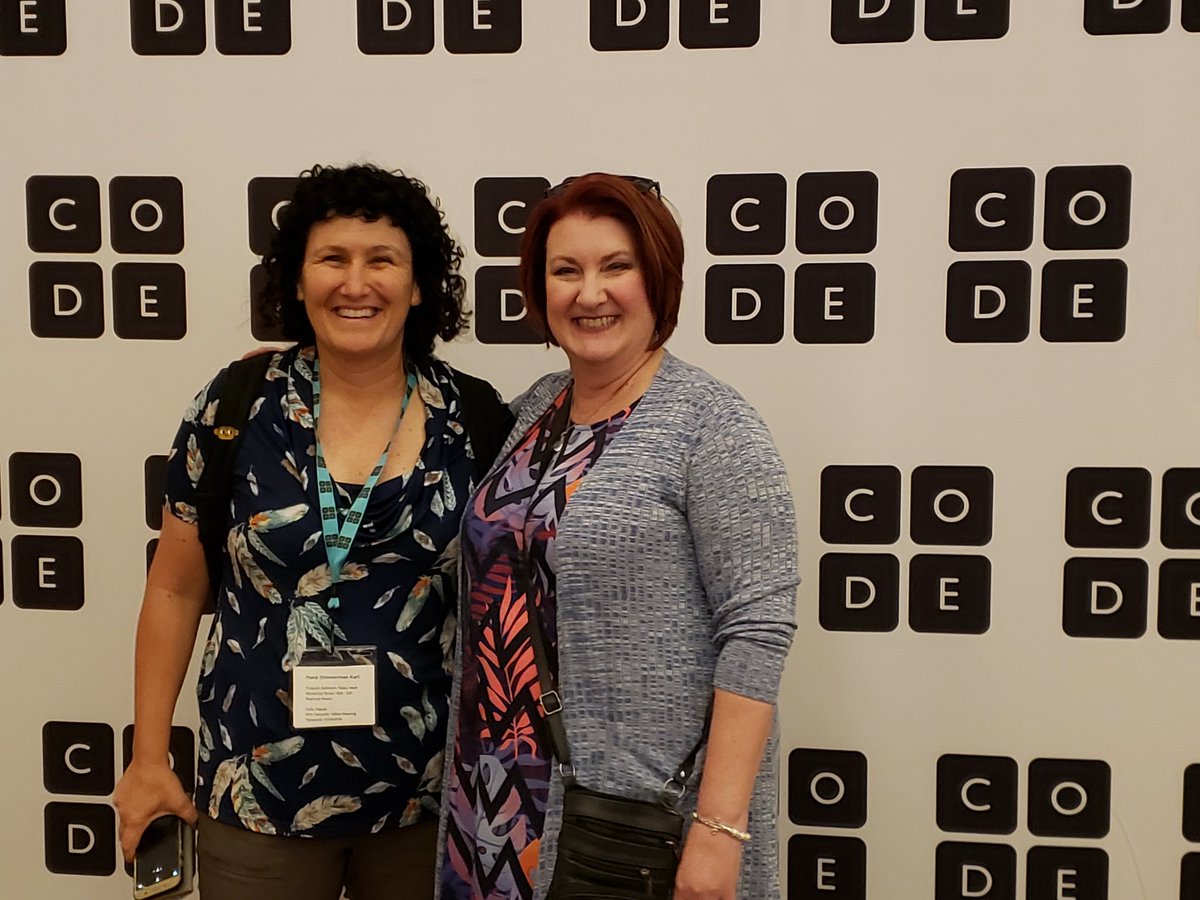 drmcguffin's tweet photo. Meet my friend Hana, a Computer Science Discoveries facilitator from Israel. From Kentucky all the way to Tel Aviv, @codeorg is taking CS education across the globe. #K12ATL @AdvanceKentucky @CSforKY #CardsCan @npossible_ https://t.co/keQUHyCfww