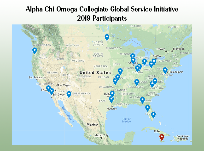 AlphaChiOmegaHQ's tweet photo. Sisters from all across the country are off to Jamaica for the Global Service Initiatives trip today! Follow along with them on their journey at #AXOGSI! https://t.co/3yfwQS0pRY