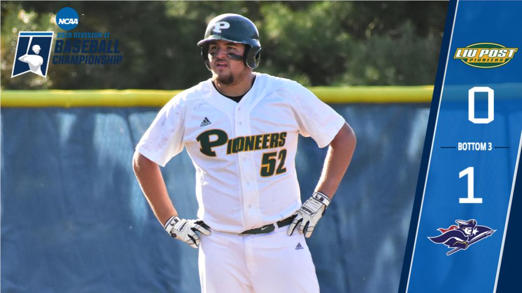 LIUPBSB's tweet photo. We're in the bottom of the third and trail SNHU, 1-0. #PioneerNation 🔰⚾️ https://t.co/UOoackEH5i