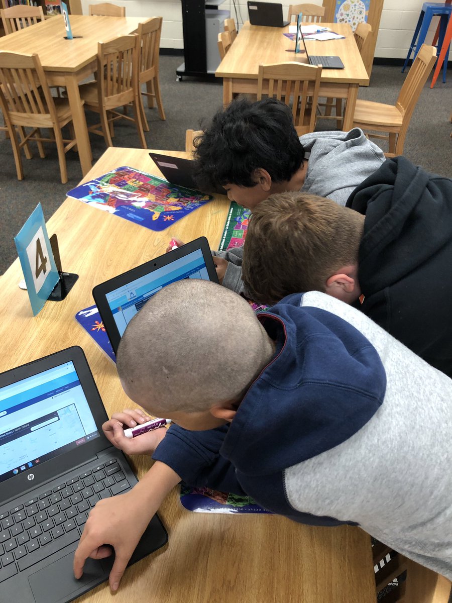 NDMSlibrarian's tweet photo. Our last Club Day and last #mysteryskype for the year! Thanks @ReinkeKristi! We had not Skyped with anyone in North Dakota before. Now our students know where it is &amp; that milk is your state’s official beverage! 🥛 https://t.co/hOyFK29a9S