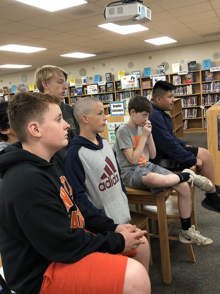 NDMSlibrarian's tweet photo. Our last Club Day and last #mysteryskype for the year! Thanks @ReinkeKristi! We had not Skyped with anyone in North Dakota before. Now our students know where it is &amp; that milk is your state’s official beverage! 🥛 https://t.co/hOyFK29a9S