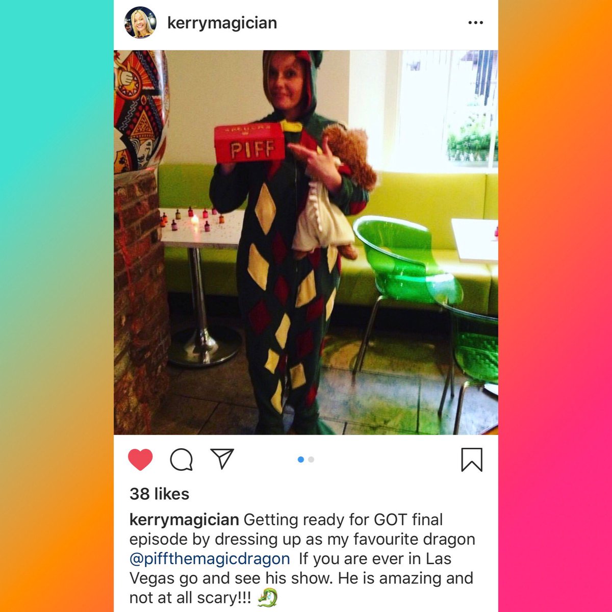 thepiff's tweet photo. I canβt think of an occasion NOT to dress up in your own #PiffTheMagicDragon onesie, but the #GOT FINAL EPISODE is DEFINITELY a no brainer!! #PiffTheMagicDragon #gameofthrones #finalepisode #dragon #dragons #onesie #PiffPack https://t.co/lgykuufZWd