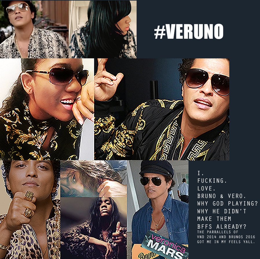 LydiaMJFan's tweet photo. Veronica back in 2014 when she was 23 and mysterioso/ incognito, is Bruno's entire 24K Magic Vibe. Then she came back like ALL LACE EVERYTHING! Wooo. Queeeeeeeennnnn. https://t.co/cJsXEFzm8y