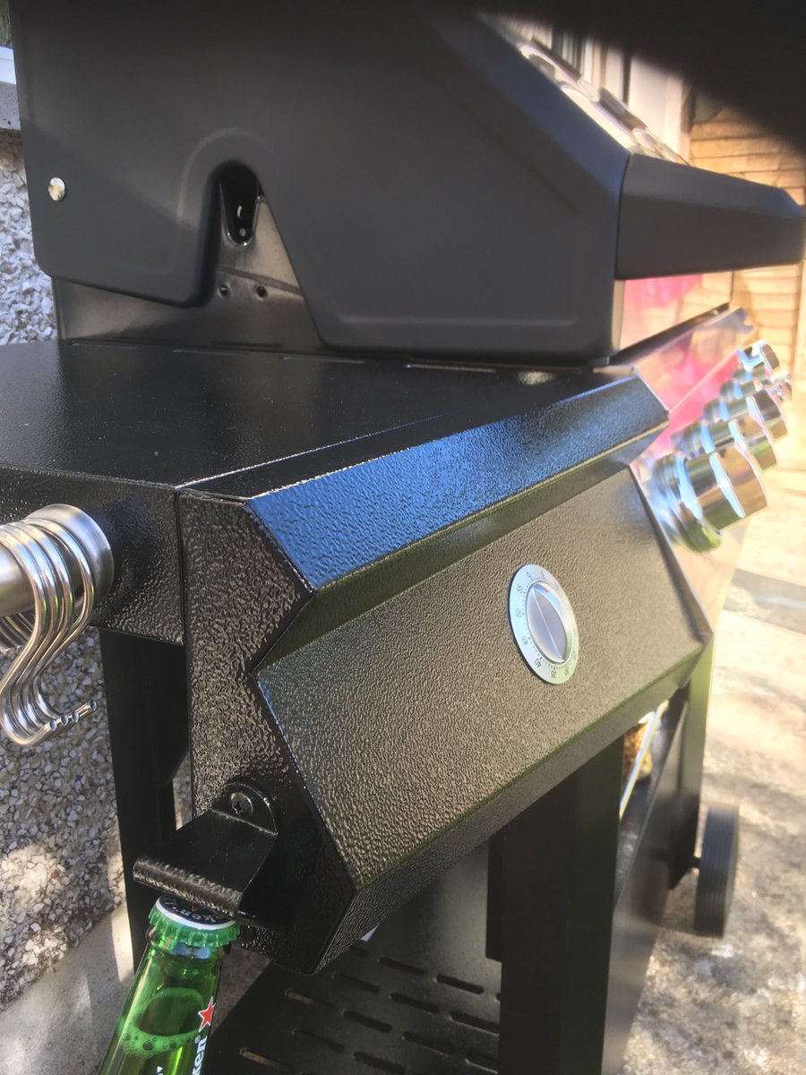 Installed my new bottle opener today..... a bit OTT even if I do say so myself..... We used to open them of the fence years ago.....