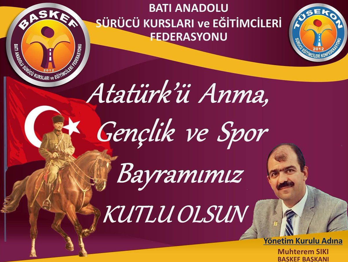MUHTEREM_SIKI's tweet photo. #19mayısatatürküanmagençlikvesporbayramıkutluolsun #baskef #tüsekon @baskefege @tusekon https://t.co/UysdeVS9qp