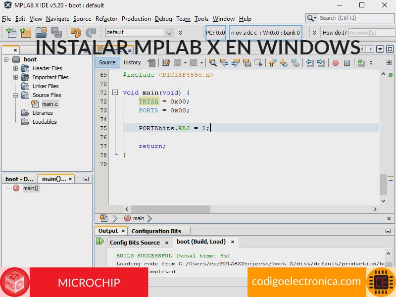 codelectronica's tweet photo. Iniciemos con los #microcontroladores pic con la instalación de programa que nos ayudara con la creación de los proyecto: #mplax y el compilador xc8 en https://t.co/fBdE4C7CgP https://t.co/88RPGxI6cC