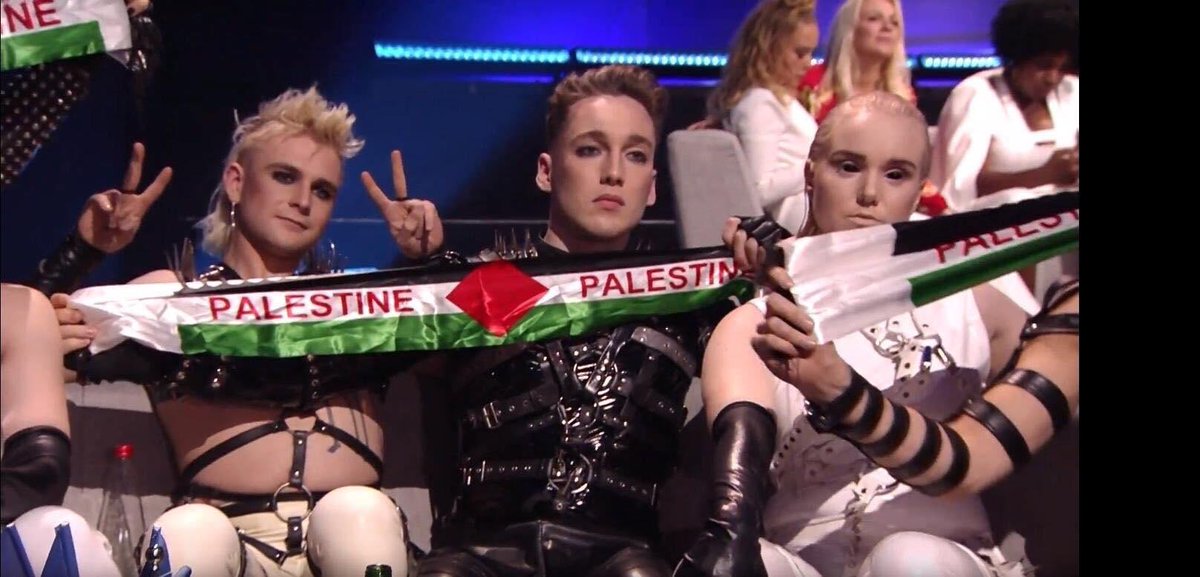 #Eurovision so much respect for Iceland. #FreePalestine.