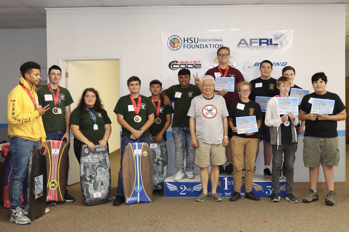 HSUFoundation's tweet photo. Congratulations to all the winners of the #DroneTeamChallenge! Thank you to all of the students, their families, couches, and industry leaders that came out!

A special thank you to all of those that have supported today's Drone Team Challenge! #HsuEducationalFoundation https://t.co/magWBF8Yiq