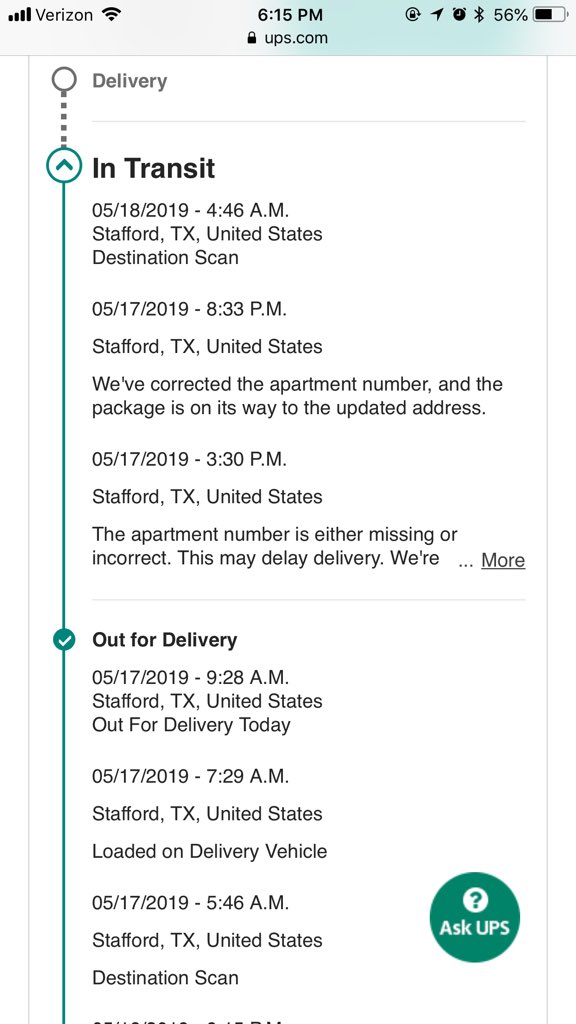 Kbssard's tweet photo. I hope that everyone at @ups stafford Hub that had anything to do with my package not being delivered gets fired. My birthday party is in an hour and I have nothing to wear. https://t.co/QwwbKKgUWr