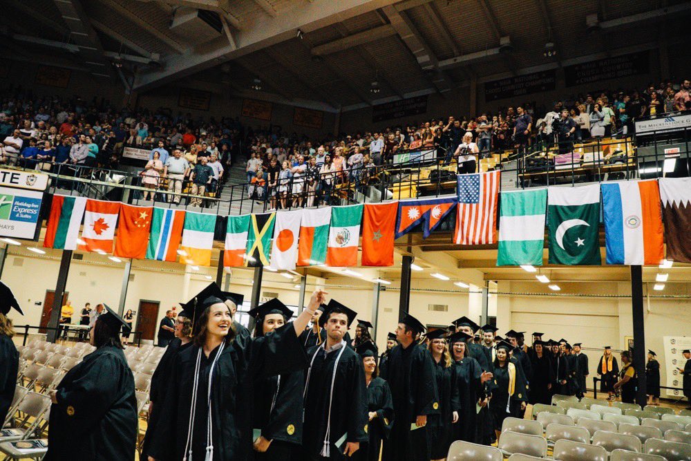 FortHaysState's tweet photo. Congratulations Graduates! Today you crossed that stage and joined the ranks of Innovative and hard working FHSU Tiger alumni. We enthusiastically share in the joy of your achievement and are grateful for all those who have helped you. #fhsu #fhsugrad #uatfhsu #alwaysatiger https://t.co/gA88z4CFJ1