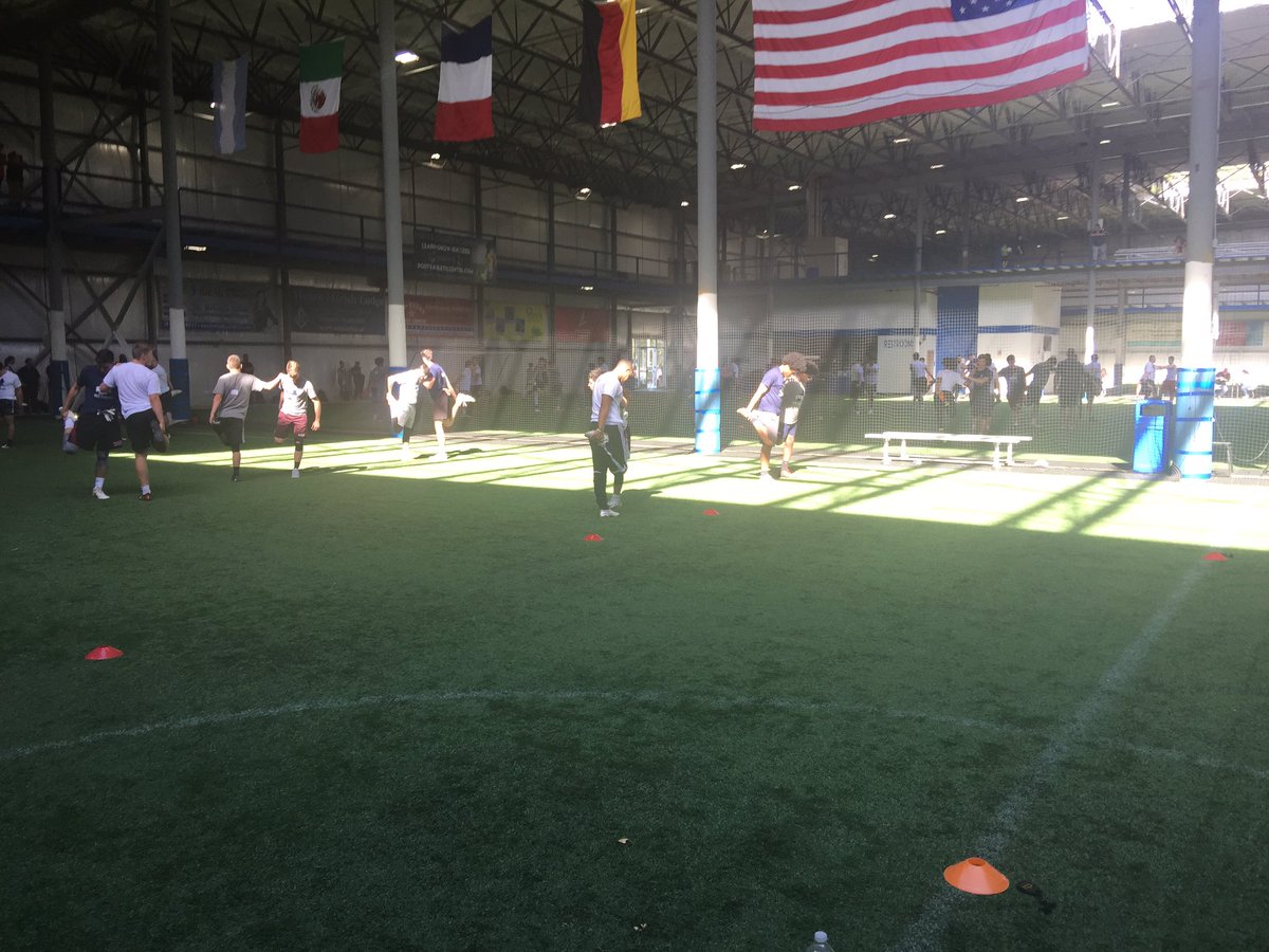 FocusMilledge's tweet photo. All done at the @ESAofNewEngland showcase in mass! My D-Line dominated and had a blast!! Great work fellas!! https://t.co/8CGi4sO9EB