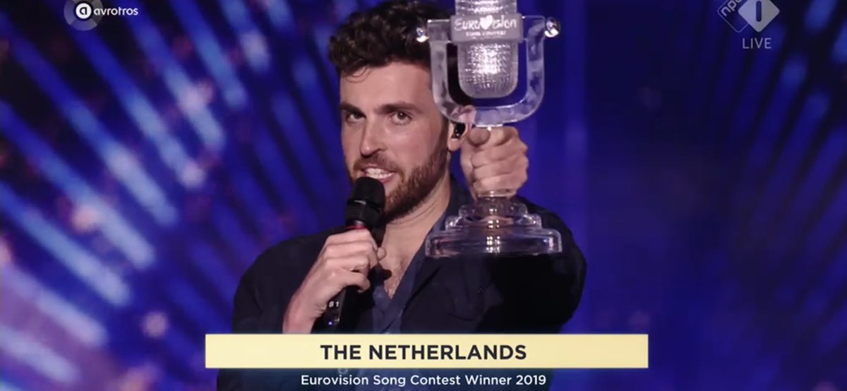 REDACTIENE's tweet image. Yesssssss!!! Winnaar van het Eurovisie Songfestival!! #trotsopduncan #ESC2019 #DuncanLaurence #happy #thenetherlands #winner #after44years