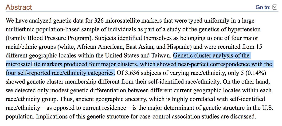 It is important to note that what we colloquially refer to as "races" are very low resolution descriptors of relatedness, but statistically significant nonetheless.  https://www.ncbi.nlm.nih.gov/pmc/articles/PMC1196372/