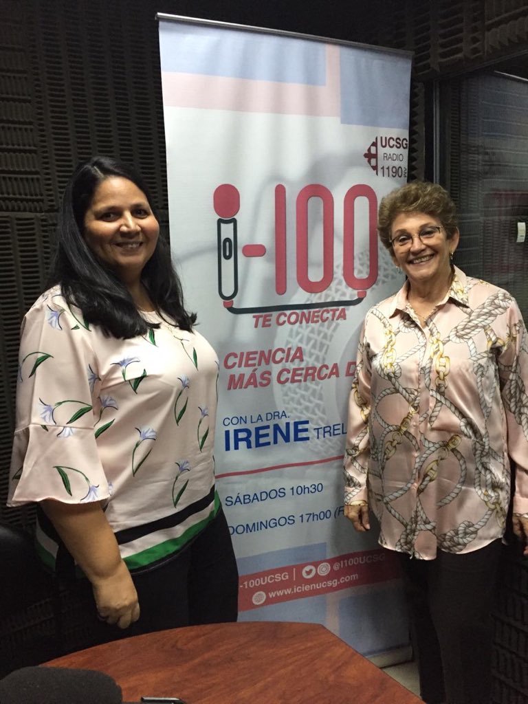 I100UCSG's tweet photo. Hoy tuvimos como invitada en @i100ucsg a la Dra. Game, quien conversó con la Dra. Trelles sobre su publicación editorial “Produciendo el conocimiento desde lo social y cultural”. Si te perdiste el programa puedes sintonizar el reprise este domingo a las 17h00 por @ucsgradio https://t.co/vcTWAtqrju