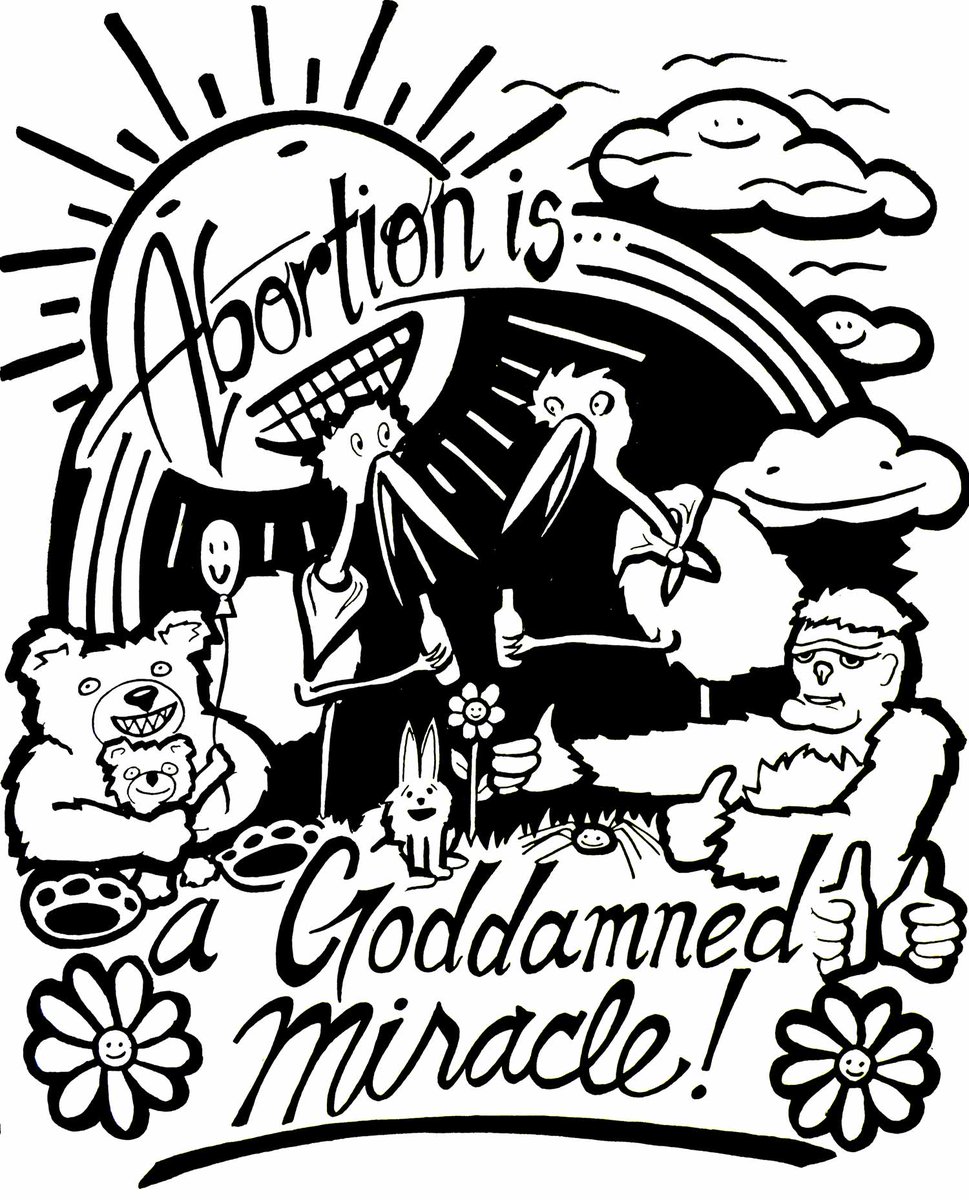 Justseeds's tweet image. New graphic from Justseeds colleague Shannon Knox. It's a miracle! #AbortionRights justseeds.org/graphic/aborti…