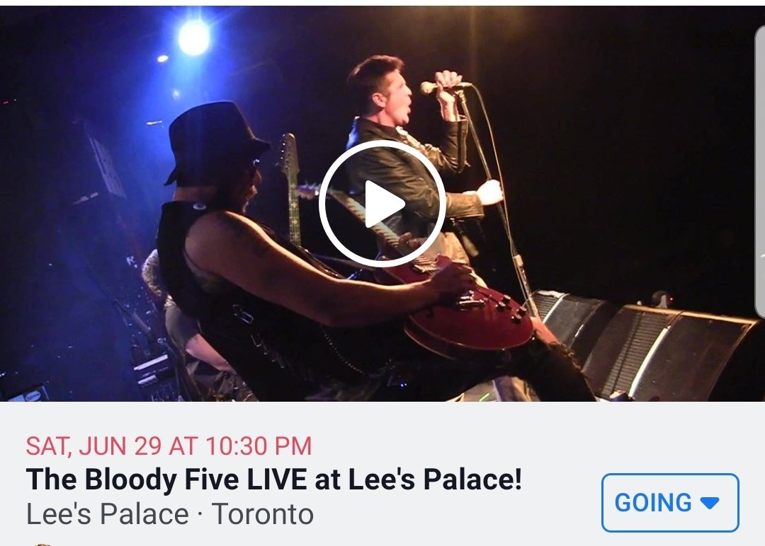 <a href="/thebloodyfive/">The Bloody Five</a> #LIVE <a href="/LeesPalaceTO/">Lee's Palace</a>! Saturday, June 29! <a href="/COLLECTIVECON/">Collective Concerts</a> Learn more here: m.facebook.com/story.php?stor… #TORONTO