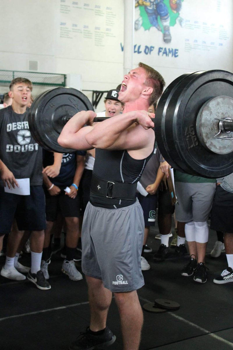 TGilliland57's tweet photo. Chaparral Lift-a-thon was an awesome success today! These boys have worked their butts off and had the opportunity to show off a bit in front of friends and family today. It was amazing energy and effort in every corner of the weight room! #Pumapride #Destroydoubt https://t.co/4Gd671j9aP