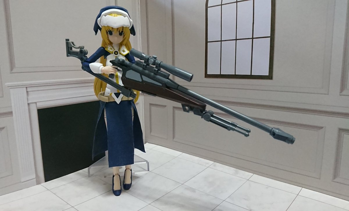 サカイザー 裏返り Twitterren メガミデバイス Planetarian アハトノイン用に武器を用意しました アニメ では 女神様 として出てくる彼女ですが 小説のとあるエピソードでは電磁狙撃銃やナイフを駆使して人間を襲う殺人マシーンとして活躍します