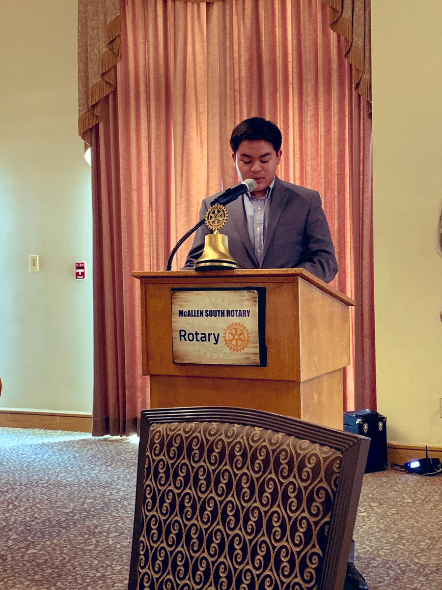 Congratulations goes out to Marco Galgo, the recipient of a McAllen South Rotary Club scholarship worth $5,000. <a href="/Rowe006/">Warrior Nation</a> <a href="/Rowe2019/">Nikki Rowe Class of 2019</a> <a href="/Rotary/">Rotary International</a> <a href="/rowe_interact/">Interact Club</a> <a href="/Rowe_NHS/">Nikki Rowe NHS</a>