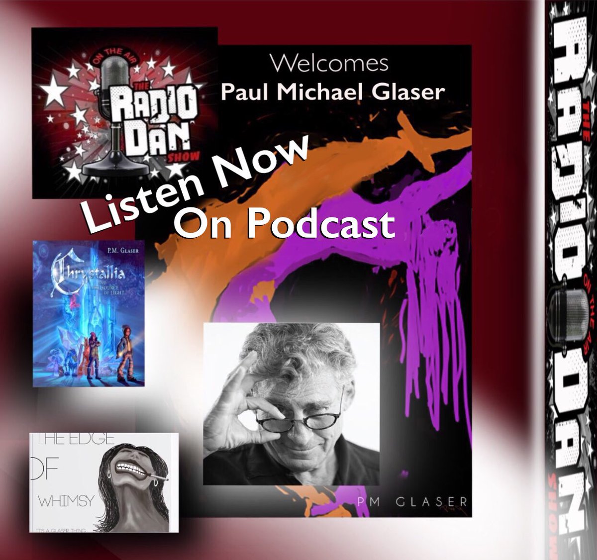 LittleRhody9's tweet photo. #Podcast #Art #storytelling #artcollectors #Artist #Interview #Wisdom #Past2Present #WritingCommunity #ArtCommunity #EntertainmentNews
@radiodanshow #Radiotalk
Guest 📻
Mr. Paul Michael Glaser –
▶️https://t.co/1ohE3Jbmks https://t.co/HmCyxiE7Z3 https://t.co/kFJJO1iWLS