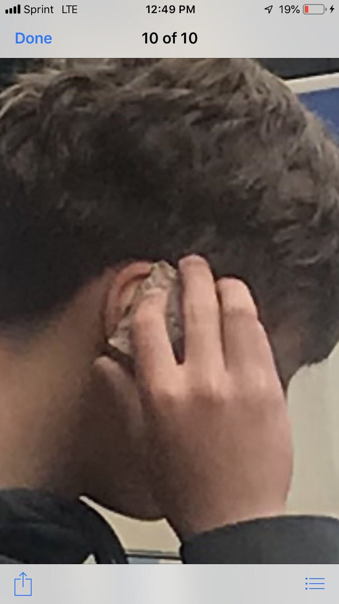 When you need to pretend to be on the phone... just grab a nearby rock
#LifeHack #clarkchoirbanquet19
