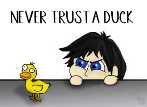 c8_marie's tweet photo. My friend, Katie, shared this and I’ve died of pure happiness. This is the best thing I have ever seen. If you think it’s not about to become my lockscreen, you are sorely mistaken. #NeverTrustADuck
@Saugustine928 you’re the only one I know of who will appreciate it too. 😂 https://t.co/FpLHEn2tUd