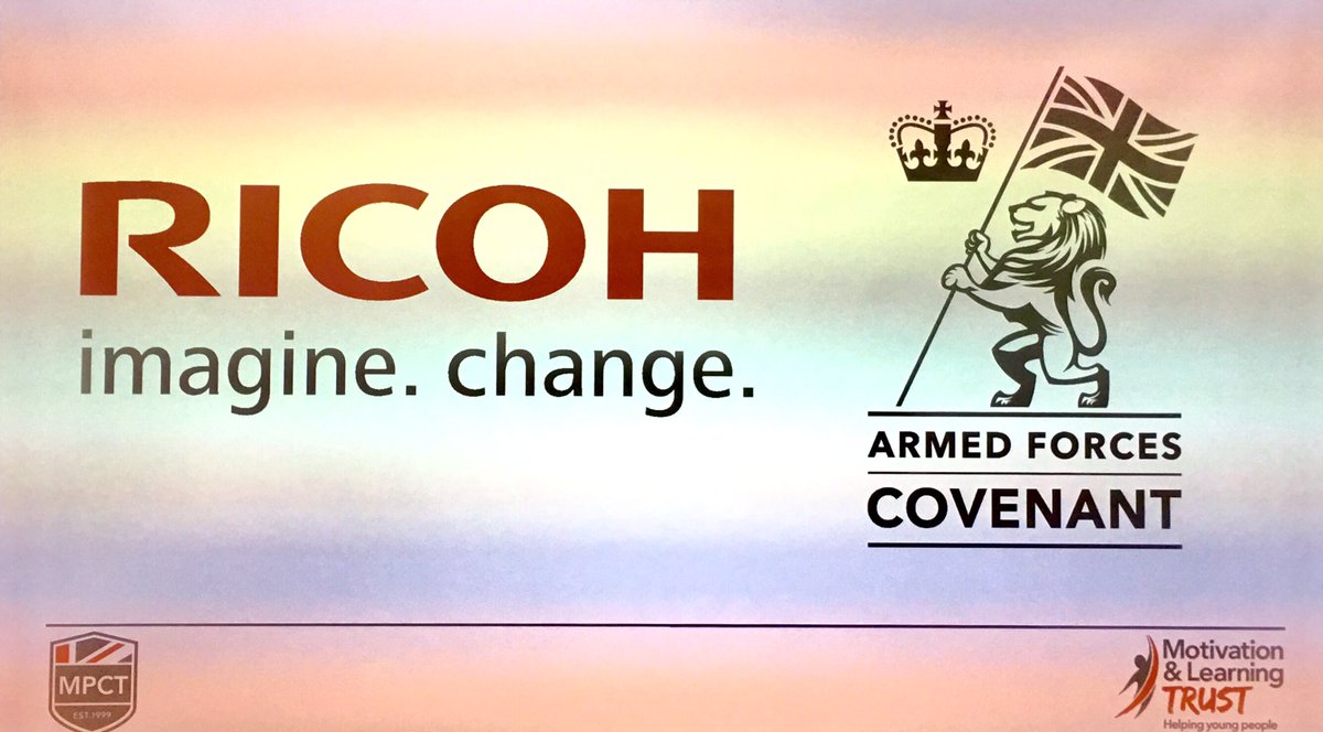 UrchTyrone's tweet photo. Great privilege for @DefenceHQ and @CapitaPlc to join @MLTOrg @MPCT_HQ and their inspiring #Learners for the signing of the #ArmedForces Covenant with @RicohUK.  Thank you so much. @DefencePeople @APPGCovenant @SLovegroveMOD. https://t.co/RwVbnKALc2