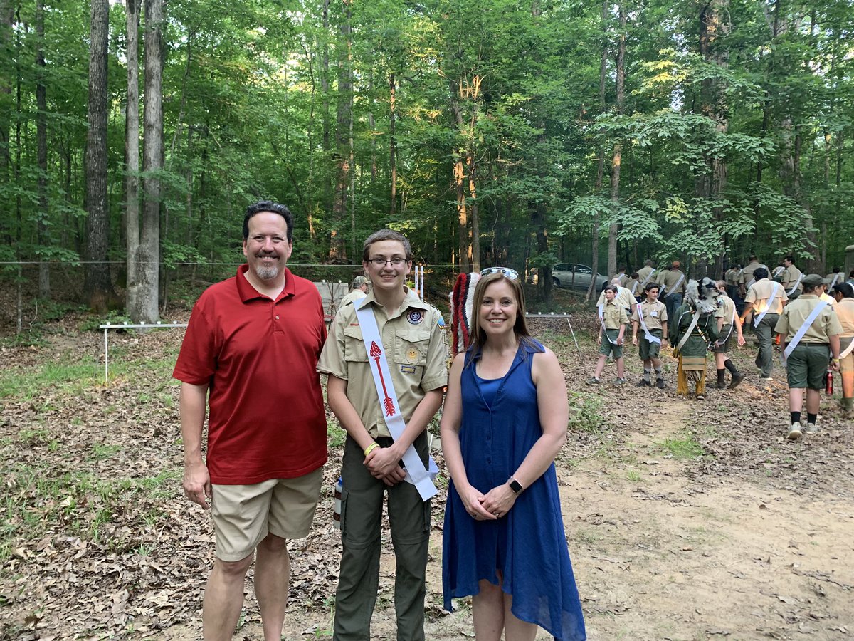 chipvanalstyne's tweet photo. JoAnn and I got to see Alex be inducted into @egwatawadee of @oabsa in @BertAdamsSC @ATLBoyScouts after his #ordeal an uplifting ceremony and his new sash. Proud of our #arrowman https://t.co/EpAy0Tql7p