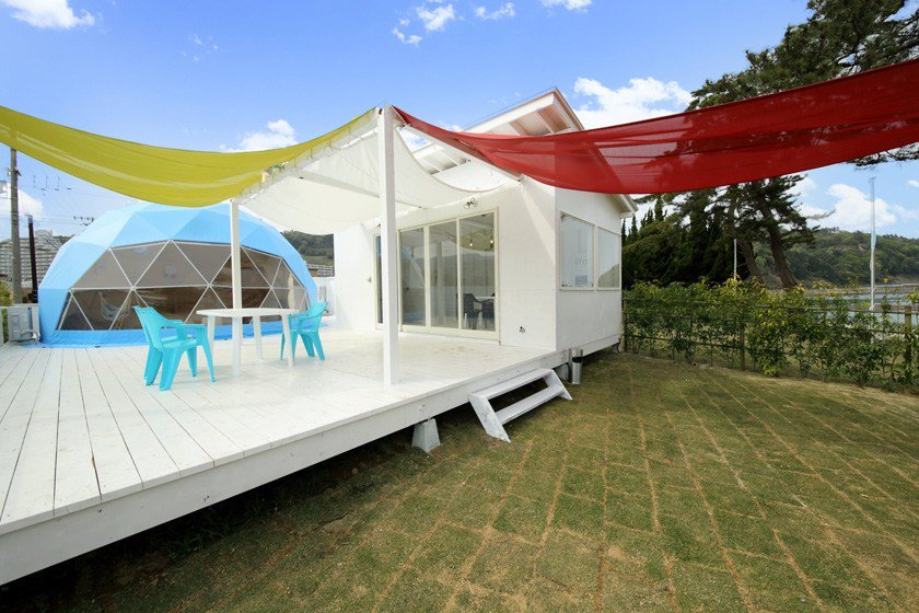 プライベートビーチ感覚！ブルードーム京都天橋立でサマーグランピングを満喫♪ glamping-japan.com/buledome_amano…