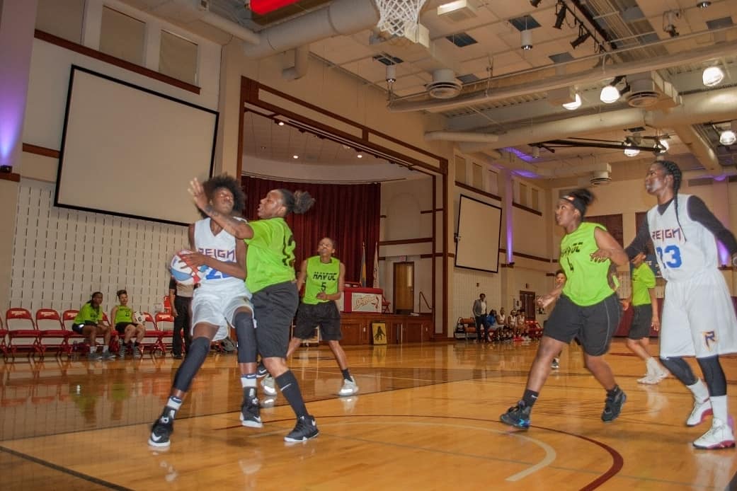ChestnutHill's tweet photo. CHC was happy to welcome a professional women's basketball league back to Philly with the @philadelphiareignwbb home opener tonight! We thank Sonny Hill and @RepRabb for being such faithful supporters of this great new venture. #togetherwerule #LetTheReignBegin #womensbasketball https://t.co/iqxoi2VeIi