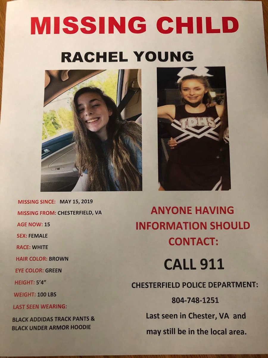 Folks especially in Richmond and surrounding areas - please keep an eye out for my 15 year old niece who has been missing since Wednesday.