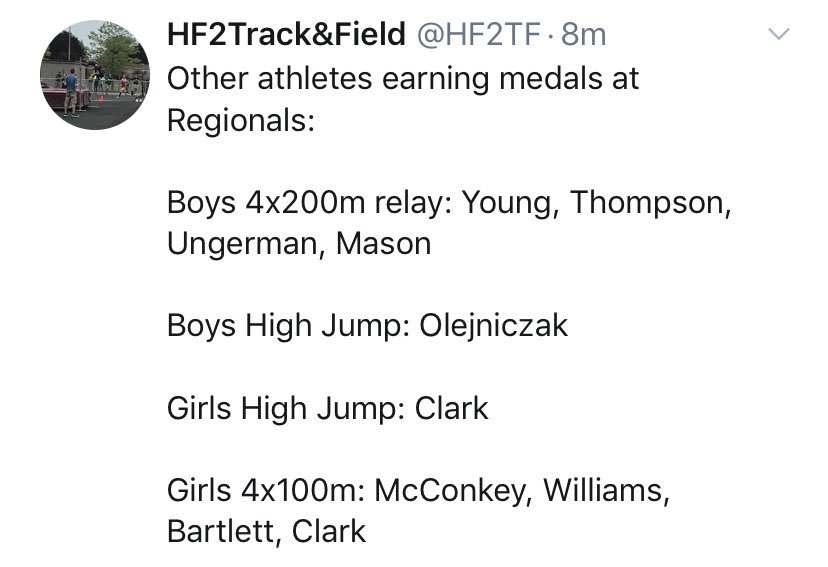 Clark2018Quan's tweet photo. Congratulations to my lil sis Jada !! Competed at Regionals yesterday and Won Two Medals for High Jump and 4x1 relay. She placed in the top 8 in high jump! As well as top 8 in the 4x1 relay Varsity Team. 💪🏾🏃🏽‍♀️#Freshmen #GirlAthlete#Basketball, Track &amp;Field#HenryFordII H.S.#Falcons https://t.co/u60Y6cFkqj