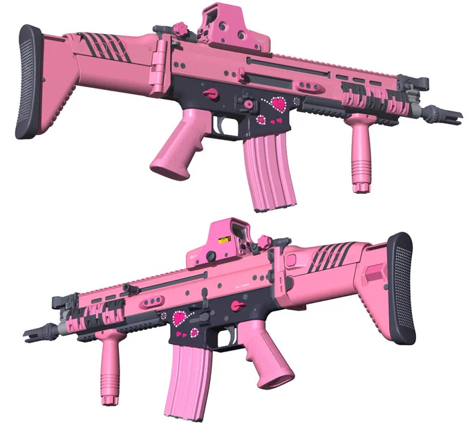 pinkguns😊❤️❤️❤️
#3DCG #Shade3D 