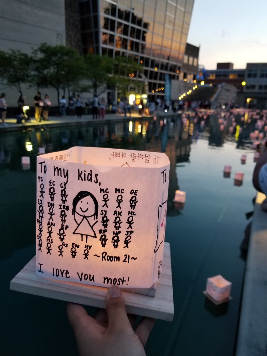 Went to the Water Lantern Festival in Indianapolis today! Dedicated this side to my little ones in Room 21. Even outside of our classroom, they take up a big chunk of my heart ❤