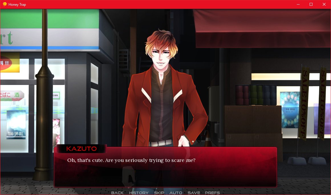 CryComGames's tweet photo. A minor update with #HoneyTrap 's demo! Whoever is threatening Kazuto has no idea what they're getting themselves into. ๐
#CrystalCompass #screenshotsaturday #vndev #vnlink #visualnovel #indiedev #indiegamedev #BLGame #yaoi https://t.co/R5S50560Wj