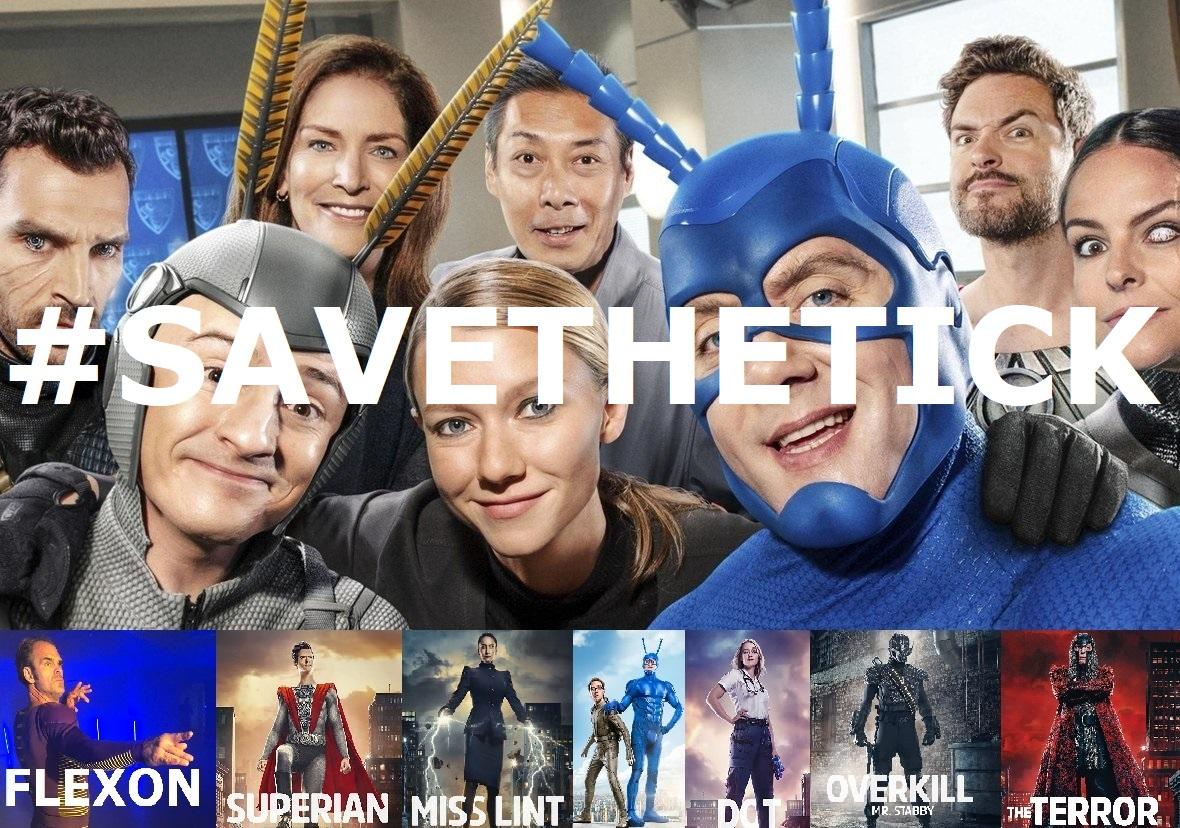 SavetheTick's tweet image. Ok, new plan. You can help #SaveTheTick by signing this petition: change.org/p/netflix-save…
and by using these hashtags: #LunaTicks #IamTheTick #TheTick #TheTickTV #LunaTickArmy #ChooseLoveNotFear #Spoon!🥄@TheTickTV needs you!