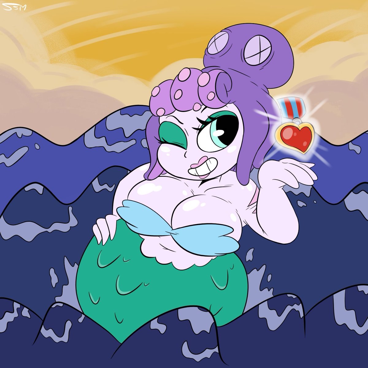 SolarMannStudio's tweet photo. 🧜‍♀️ Cala Maria 🧜‍♀️
#cuphead #cupheadenswitch #calamarie
#mermay2019 #mermay #cutiesaturday https://t.co/7hlxFO0u4F