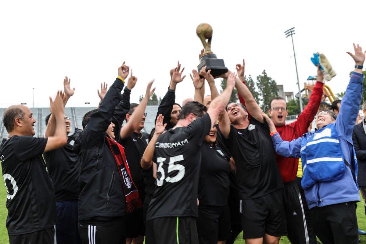 MayorMcCarty's tweet photo. Loads of fun to play bi-partisan soccer this week in the 3rd Annual #CapitolCup. More importantly, great to help raise $40K+ for #MercyPedalers. And the North won! https://t.co/A244TB1xxj