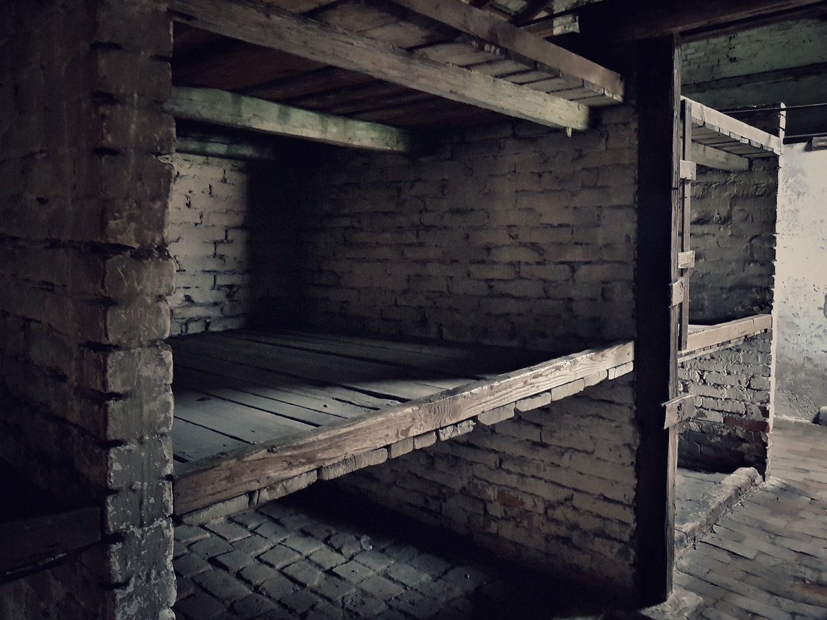 Auschwitz, 2018. More women survived Holocaust bc they upheld education &amp; culture, secretly, in camps. In Block 16A (children's barracks), women taught, created books &amp; plays secretly @ life's stake. Lesson? Education keeps human dignity intact. Hence, education saves lives.